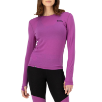 Women's Mons Royale Cascade Base Layer Long-Sleeve Top 2026 in Purple size X-Large | Nylon/Wool/Elastane
