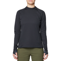 Women's Mountain Hardwear Airmesh Long-Sleeve Top 2026 in Black size Large | Polyester