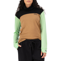 Women's Mons Royale Yotei High Neck Long-Sleeve Top 2026 in Green size Small | Wool