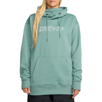 Women's Volcom Riding Hydro Pullover Fleece 2026 in Blue size Medium | Polyester