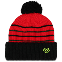 Kid's 686 Pom Beanie Hat 2026 in Red | Acrylic