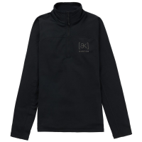 Women's Burton AK Helium Grid Fleece Quarter Zip Top 2026 in Black size Medium | Spandex/Polyester