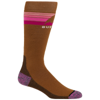 Women's Burton Emblem Midweight Socks 2026 in Brown size Small/Medium