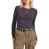 Women's Brixton Carefree Organic GD Slim Long-Sleeve T-Shirt 2025 in Black size Small | Cotton