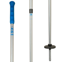 Kid's mountainFLOWAdjustable Ski Poles 2026 in Blue | Aluminum