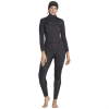 Women's Billabong 5/4 Synergy Chest Zip Hooded Wetsuit - 12 in Black | Neoprene