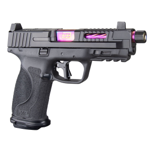 Fueled M&P F2 4.25" Threaded 17 Round 9mm Luger Pistol - Black/Purple Barrel