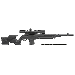 M1A Loaded Precision 22" 10 Round 308 Winchester Semi Auto Rifle - Black