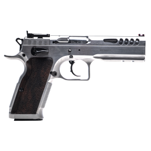 Defiant Stock Master 4.75" 10 Round 45 ACP Pistol - Chrome/Wood