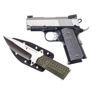 Desert Eagle 1911U 3" 6 Round 45 ACP Pistol with Knife - Two Tone