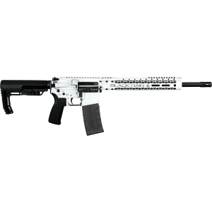 Spec+ Fusion 16" 30 Round 223 Remington/5.56 NATO AR15 Semi Auto Rifle - White Battleworn