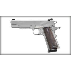 1911 Full Size 5" 8 Round 45 ACP Pistol - Stainless/Blackwood - CA Compliant