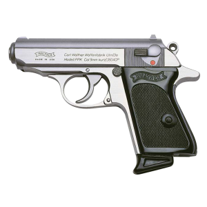 PPK 3.30" 6 Round 380 Acp Pistol - Stainless/black