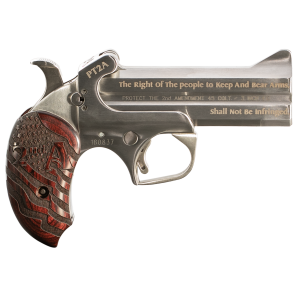 Protect the 2nd Amendment 4.25" 2 Round 45 Long Colt / 410 Gauge Derringer - Stainless/Rosewood