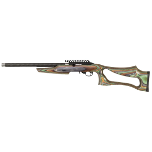 MLR SwitchBolt 17" 10 Round 22 Long Rifle Semi Auto Rifle - Forest Camo Laminate - Ambidextrous