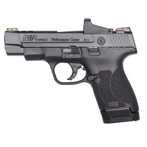 M&P Performance Center Shield M2.0 4" Ported 7/8 Round 9mm Luger Pistol with Red Dot - Black