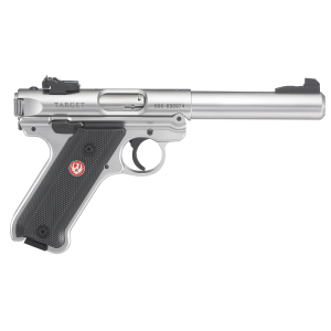 Mark IV Target 5.50" 10 Round 22 Long Rifle Rimfire Pistol - Satin Stainless/Black
