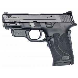 M&P Shield Ez M2.0 3.67" 8 Round 9mm Luger Pistol With Crimson Trace Laser - Black - No Manual Safety