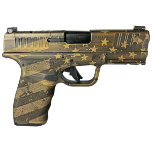 Hellcat Pro OSP 15 Round 9mm Pistol - Distressed Flag Burnt Bronze