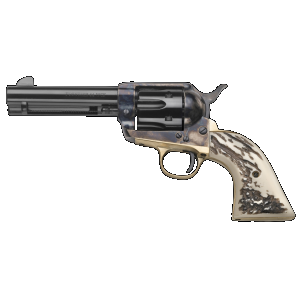 1873 Cattleman 4.75" 6 Round 357 Magnum Revolver - Imitation Stag Grip