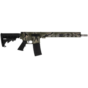 AR-15 16" 30 Round 223 Remington/5.56 NATO Semi Auto Rifle - Green Camo Stainless
