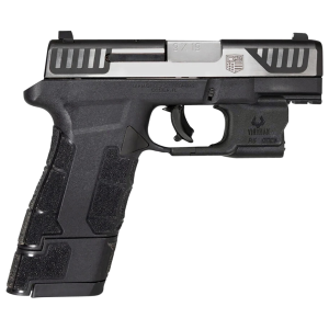 DBAM29 Sub-Compact 3.50" 12/17 Round 9mm Luger Pistol with Viridian Laser - Stainless/Black