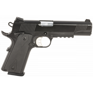 1911 Duty 5" 9 Round 9mm Luger Pistol With Accessory Rail - Black