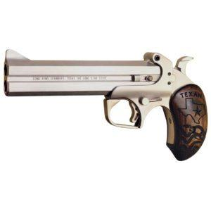 Texan 6" 2 Round 45 Long Colt/410 Gauge Derringer - Stainless/Rosewood