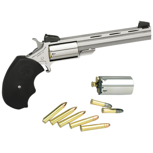 North American Arms Mini-Master 4" 5 Round 22 Long Rifle / 22 WMR Rimfire Revolver w/ Adjustable Sights - CA Compliant - $404.95 at The Real Grit