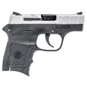 M&P Bodyguard 2.75" 6 Round 380 ACP Pistol - Matte Silver Engraved/Black