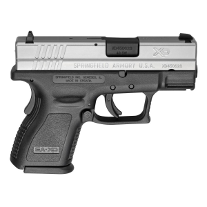XD Sub-Compact 3" 9 Round 40 S&W Pistol - Black/Stainless - CA Compliant