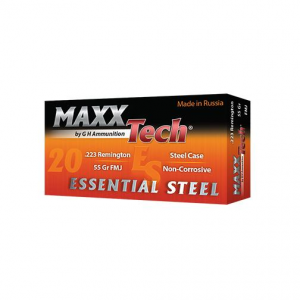 ESSENTIAL Steel Full Metal Jacket 55 Gr 223 Remington Rifle Ammo - 1000 Round Case 810060961001 varnt-2binNV4GtdCTsov9vSXSLjBXMDq