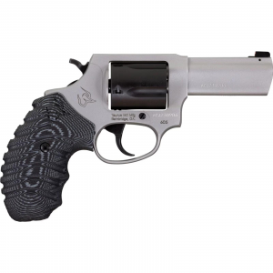 DEFENDER 605 3" 5 Round 357 Magnum Revolver - Matte Stainless/black & Gray