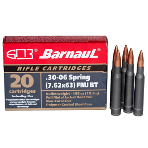 POLYCOATED Steel Case Full Metal Jacket 168 Gr 30-06 Springfield Rifle Ammo - 500 Round Case 34607094862933 varnt-2binZJhknsfmn9IXK6E4InoauLs