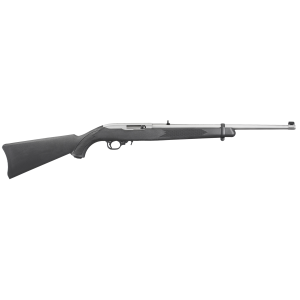 10/22 Carbine 18.50" 10 Round 22 Long Rifle Semi Auto Rifle - Black/Satin Stainless