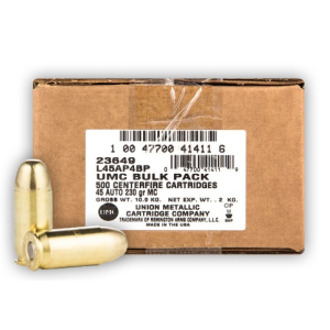 Remington UMC Full Metal Jacket 230 gr 45 ACP Handgun Ammo - 500 Round Case - $259.46 at The Real Grit