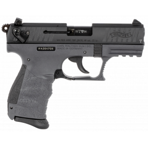P22 Q 3.42" Threaded 10 Round 22 Long Rifle Pistol - Tungsten Gray/black