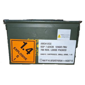 BSP Steel Full Metal Jacket 124 Gr 7.62 X 39mm Rifle Ammo - 700 Round Ammo Can 787450865105 varnt-2bjHXvtATnha702t3A8hqrGOL8b