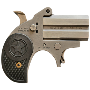 Stubby 2.20" 2 Round 9mm Luger Derringer - Matte Stainless/Black