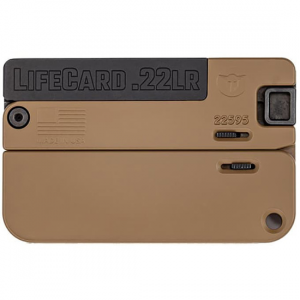 LIFECARD 3.3" Single Shot 22 Long Rifle Pistol - Barret Brown