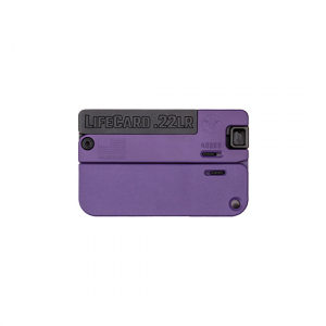 LIFECARD 3.3" Single Shot 22 Long Rifle Pistol - Bright Purple