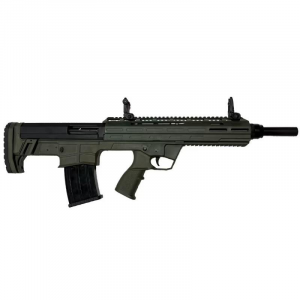TBP 18.5" 5 Round 12 Gauge Semi Auto Shotgun - OD Green