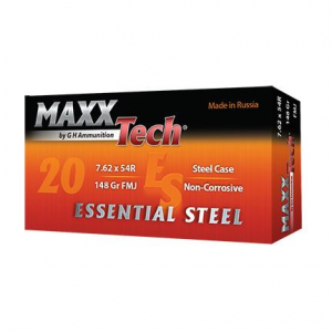 ESSENTIAL Steel Full Metal Jacket 148 Gr 7.62x54 Rifle Ammo - 500 Round Case 810060961261 varnt-2binrKZ0P3MMwBDROWSgnHWwkgr