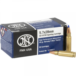 HIGH Performance V-max 40 Gr 5.7mm X 28mm Handgun Ammo - 500 Round Case