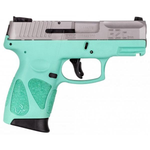 G2C 12 Round 9mm Pistol Stainless Steel Slide/Cyan Frame