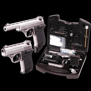 HP22A Deluxe Range Kit with 10 Round 22 Long Rifle Rimfire Pistol - Satin Nickel