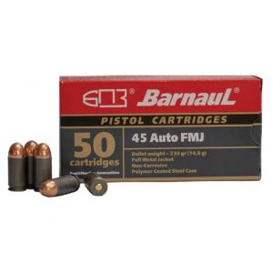 POLYCOATED Steel Case Full Metal Jacket 230 Gr 45 Acp Handgun Ammo - 500 Round Case