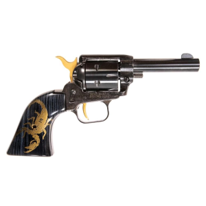 Barkeep 3" 22 Long Rifle Revolver - Black/Gold Scorpion Accent