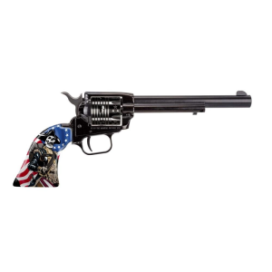 Rough Rider Independence Day 6.5" 22 Long Rifle Revolver - US Flag/Soldier Grip