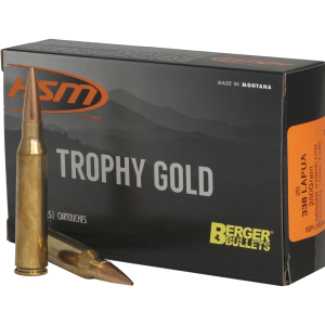 Trophy Gold Match Hybrid OTM 250 gr 338 Lapua Magnum Rifle Ammo - 20 Round Box